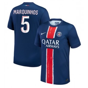 Billiga Paris Saint-Germain Marquinhos #5 Hemmatröja 2024-25 Kortärmad